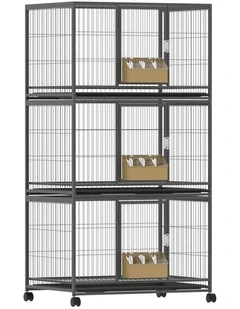 i.Pet Bird Cage Large Bird Cages Aviary Budgie Perch Cage Parrot Pet Stand Wheels