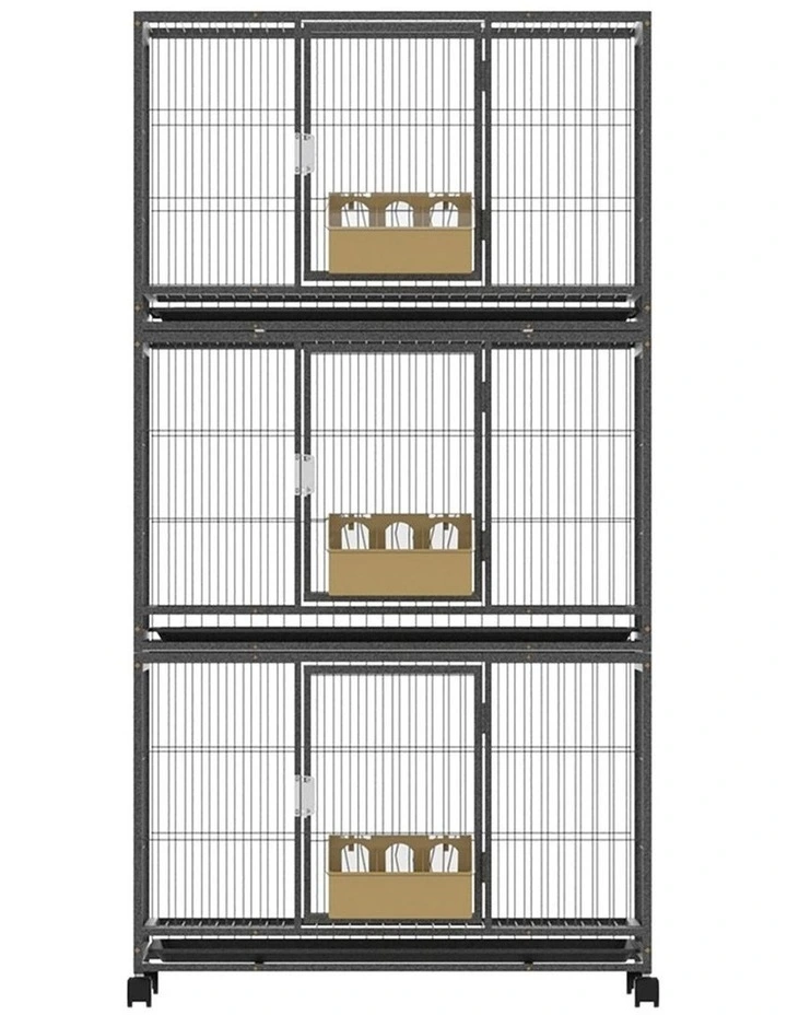 i.Pet Bird Cage Large Bird Cages Aviary Budgie Perch Cage Parrot Pet Stand Wheels image 2