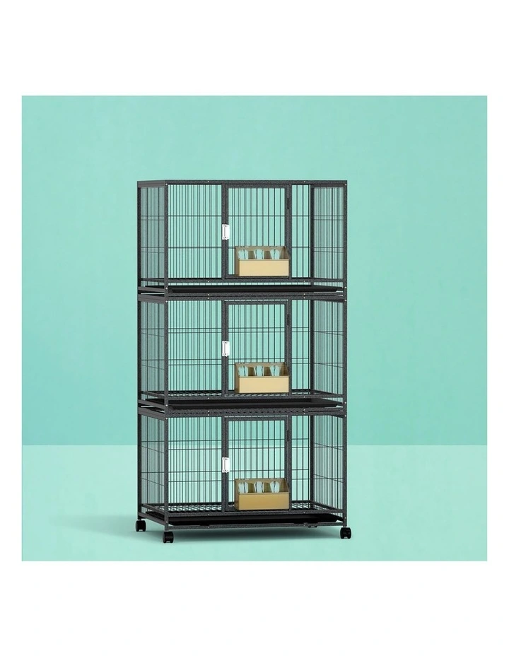 i.Pet Bird Cage Large Bird Cages Aviary Budgie Perch Cage Parrot Pet Stand Wheels image 3