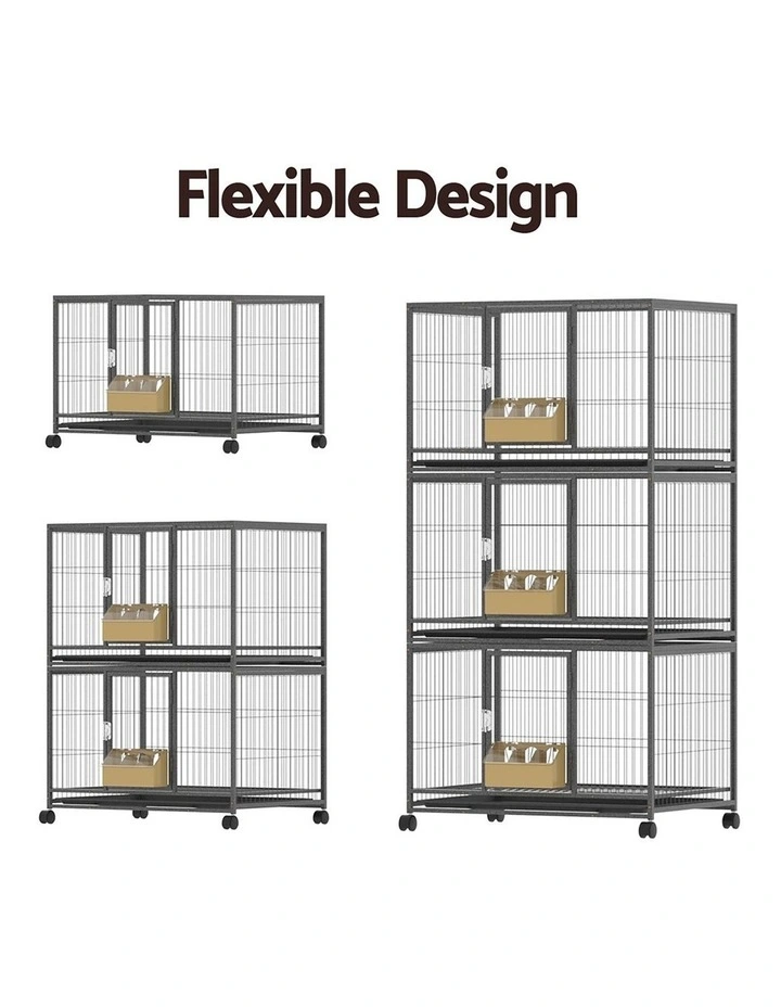 i.Pet Bird Cage Large Bird Cages Aviary Budgie Perch Cage Parrot Pet Stand Wheels image 6