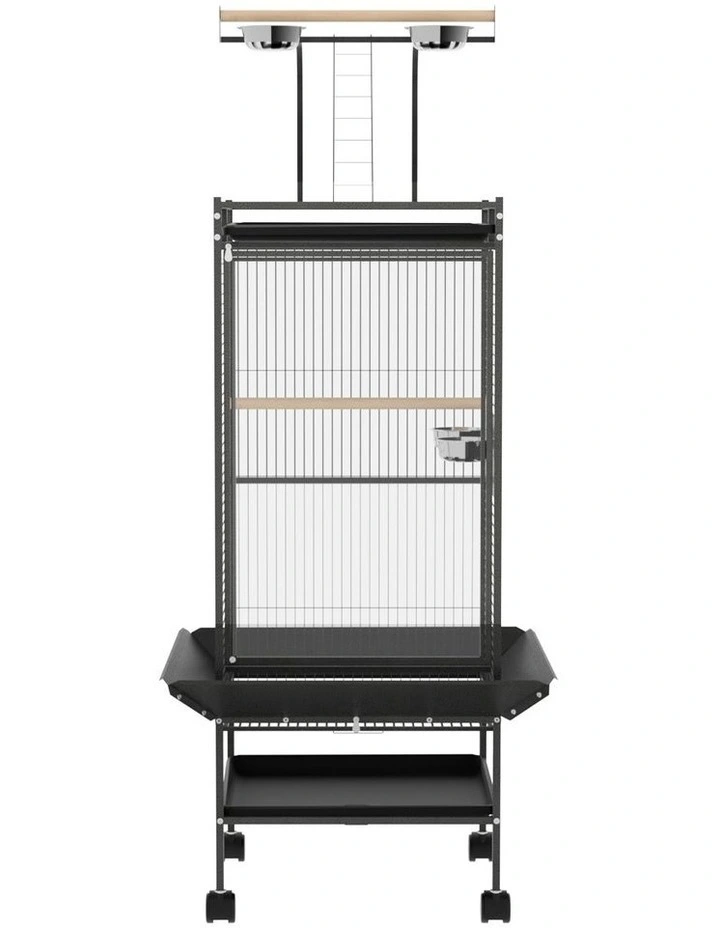 i.Pet Bird Cage Large Cages 155cm Parrot Aviary Stand-Alone Budgie Wheels Castor image 7