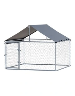 i.Pet Dog Kennel Large House XL Pet Run Cage Puppy Outdoor Enclosure With Roof