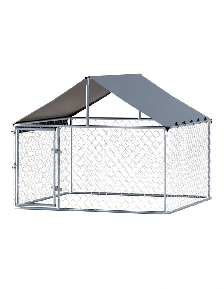 i.Pet Dog Kennel Large House XL Pet Run Cage Puppy Outdoor Enclosure With Roof image 1