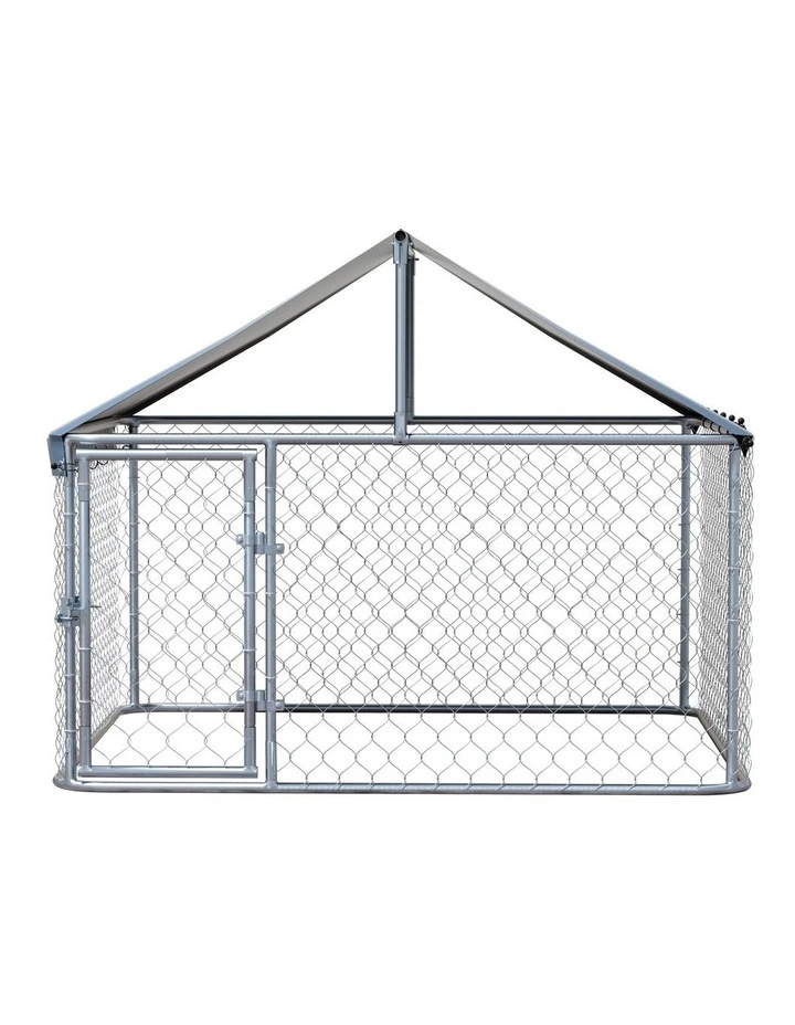 i.Pet Dog Kennel Large House XL Pet Run Cage Puppy Outdoor Enclosure With Roof image 2