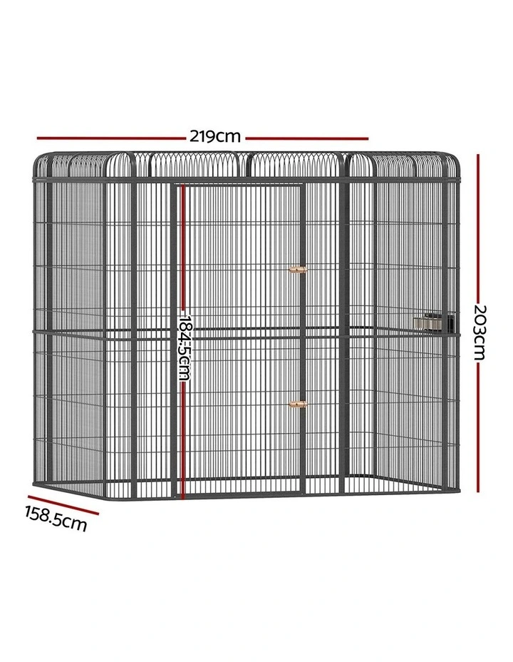 i.Pet Bird Cage Large Walk-in Aviary Budgie Perch Cage Parrot Pet Huge 203cm image 4
