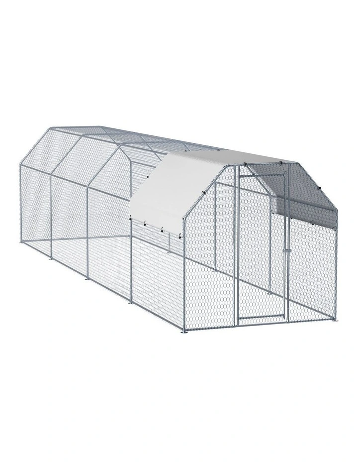 i.Pet Chicken Coop Cage Run Rabbit Hutch Large Walk In Hen House Cover 2mx8mx2m image 2