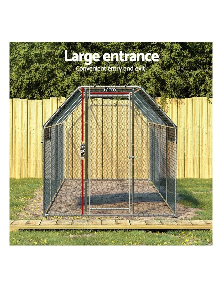 i.Pet Chicken Coop Cage Run Rabbit Hutch Large Walk In Hen House Cover 2mx8mx2m image 5
