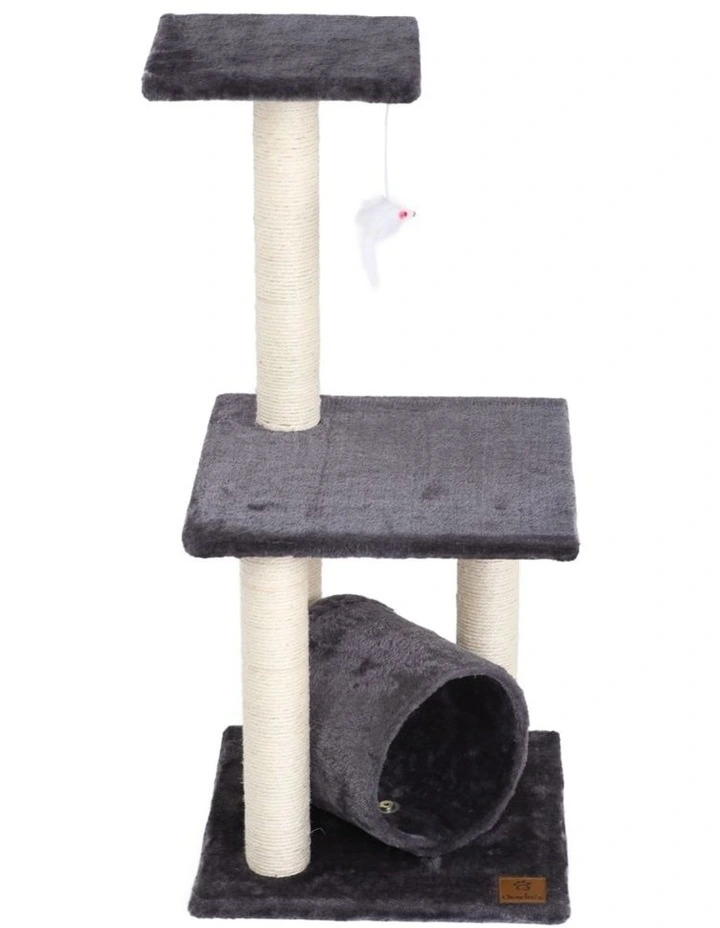Charlie's Lite Three Tier Cat Tree Scratching Post Charcoal image 1
