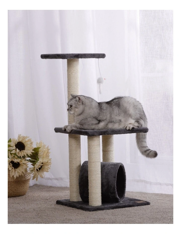 Charlie's Lite Three Tier Cat Tree Scratching Post Charcoal image 2