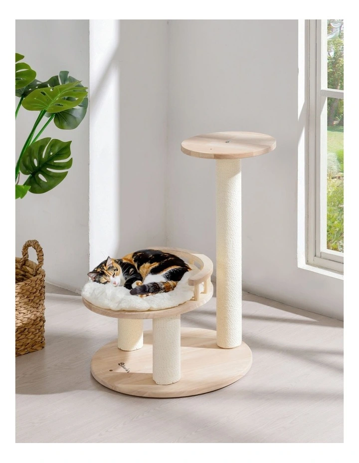 Charlie's Stellar 1 in Oak Wood Scandi Cat Tree image 2