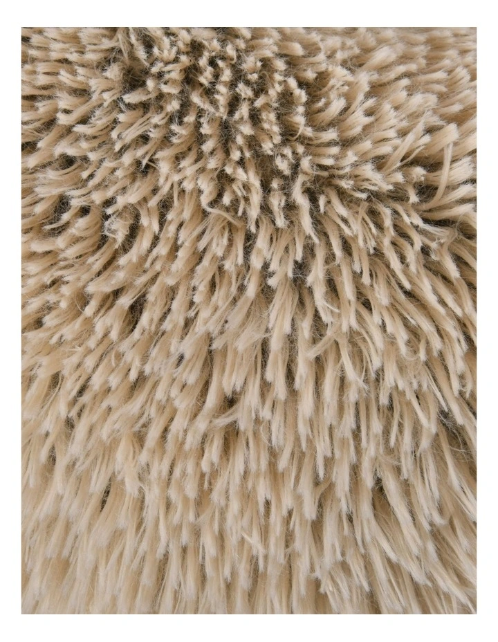 Charlie's Snookie Hooded Faux Fur Calming Dog Bed in Cream image 5