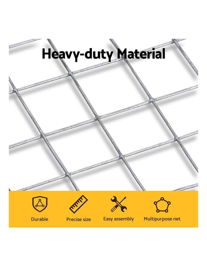 i.Pet Poultry Chicken Fence Pet Netting Wire Mesh Roll Duck Goose Coop 15Mx120CM image 5