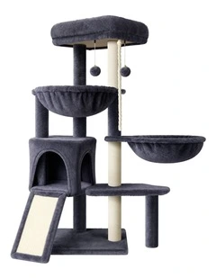 Cat Tree Tower 104cm Scratching Post Scratcher Grey