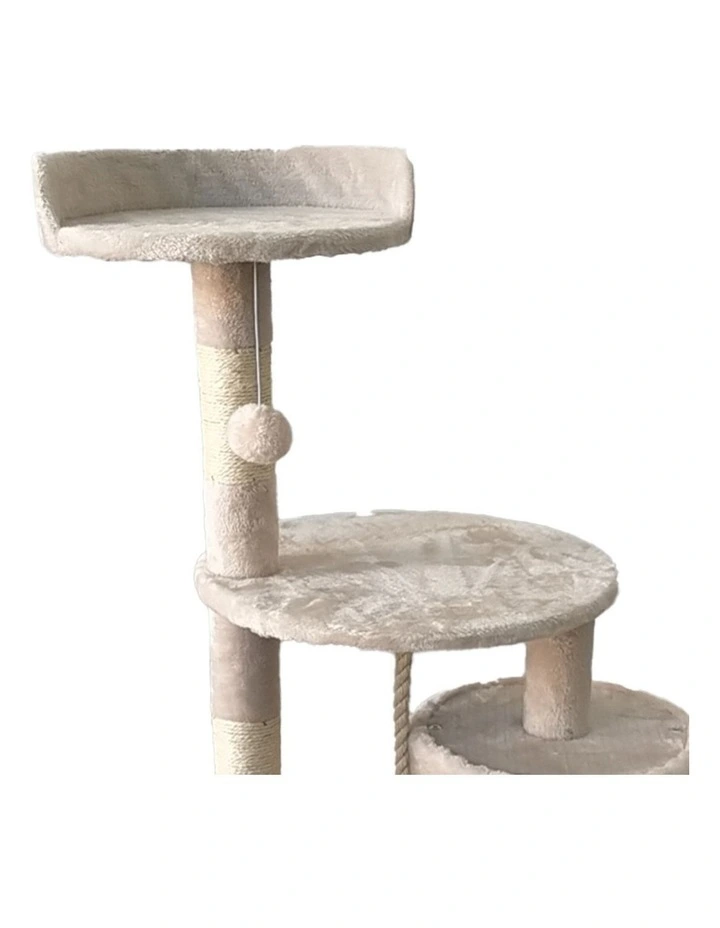 Furtastic 110cm Cat Tree Scratching Post - Beige image 3