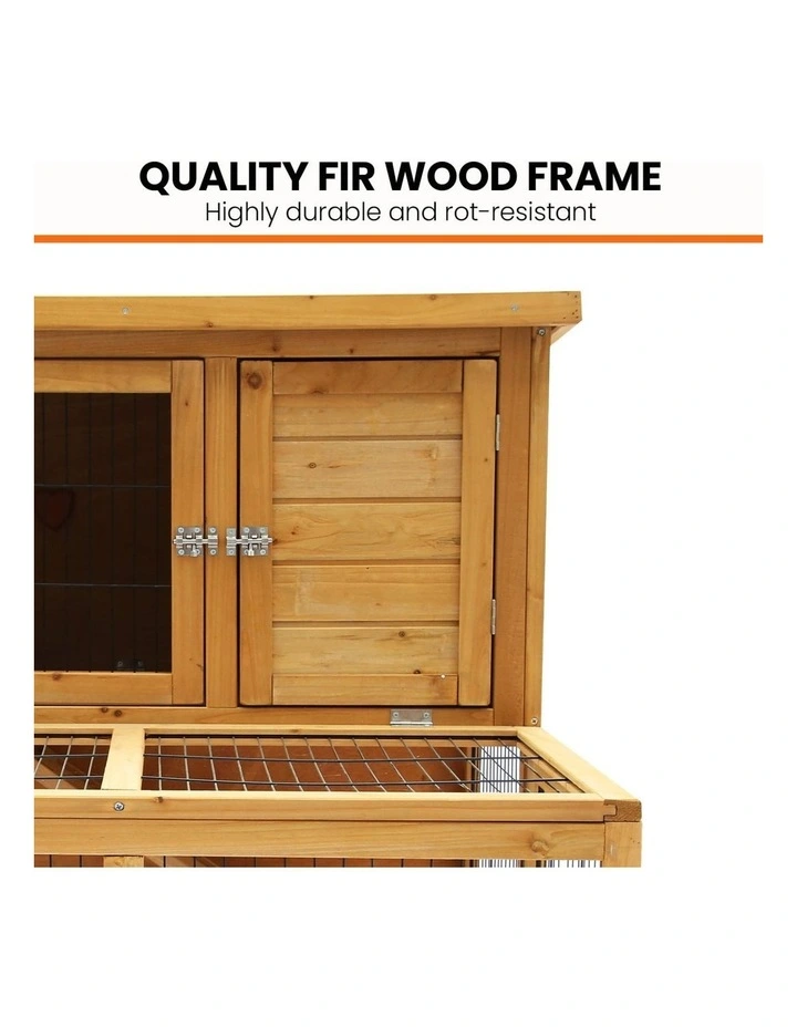Furtastic 2-Storey Chicken Coop & Rabbit Hutch With Large Run image 6