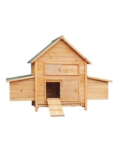 Furtastic Wooden Chicken Coop & Rabbit Hutch With Ramp Nesting Boxes