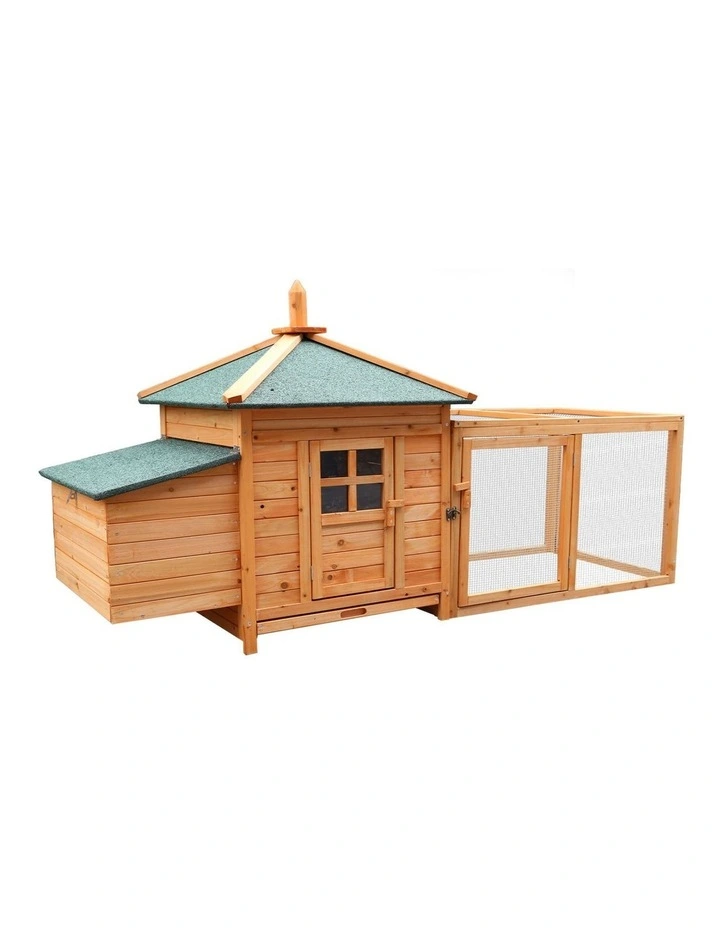 Furtastic Large Wooden Chicken Coop Rabbit Hutch Nesting Box Fir Wood image 3