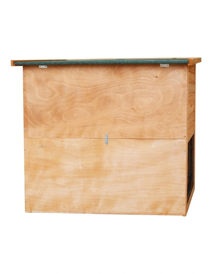 Furtastic 2-Storey Wooden Chicken Coop & Rabbit Hutch With Trough image 4