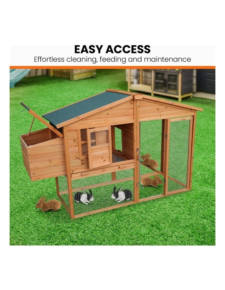 Furtastic Large Chicken Coop & Rabbit Hutch With Ramp image 6