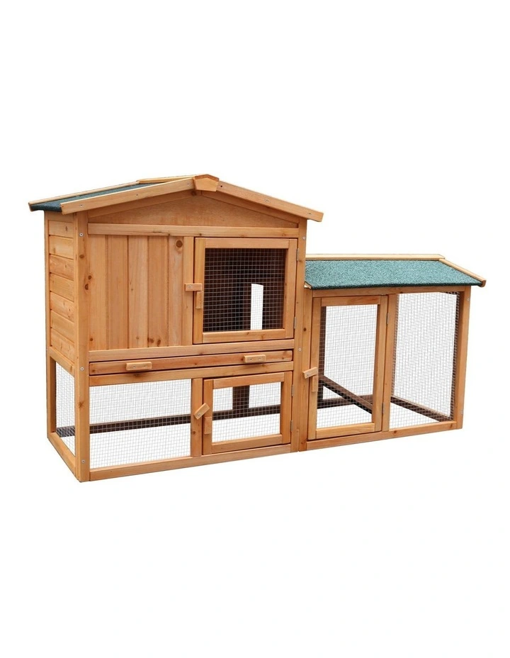 Furtastic Large Wooden Chicken Coop & Rabbit Hutch With Ramp image 4