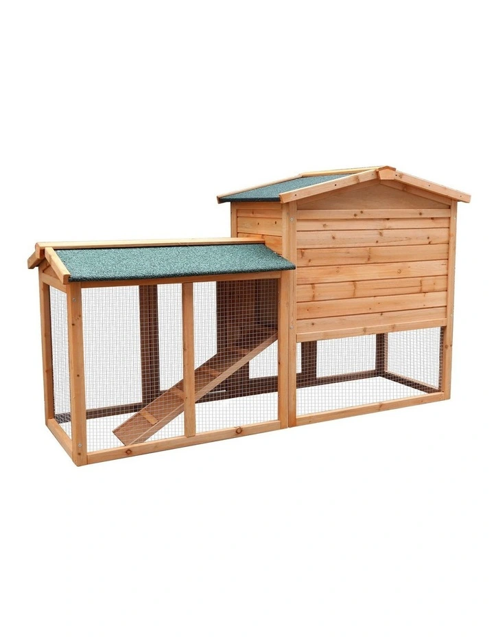 Furtastic Large Wooden Chicken Coop & Rabbit Hutch With Ramp image 5