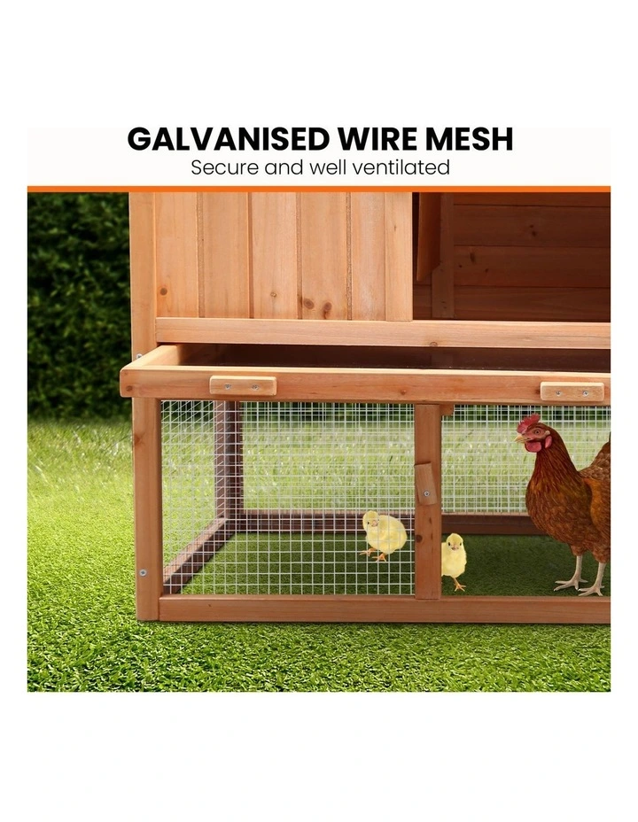 Furtastic Large Wooden Chicken Coop & Rabbit Hutch With Ramp image 7