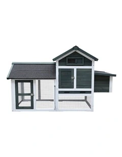 Furtastic Large Chicken Coop & Rabbit Hutch With Ramp - Green