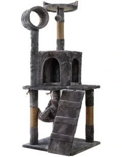 Furtastic 135cm Multi-Level Cat Tree Scratching Post Condo Tower with Hammock
