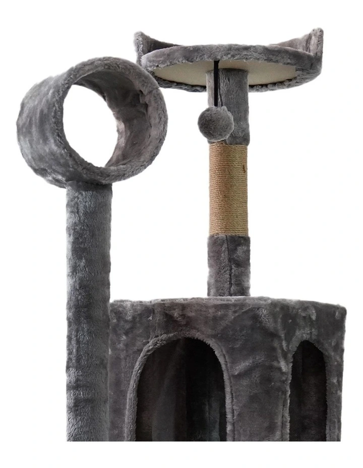 Furtastic 135cm Multi-Level Cat Tree Scratching Post Condo Tower with Hammock image 2