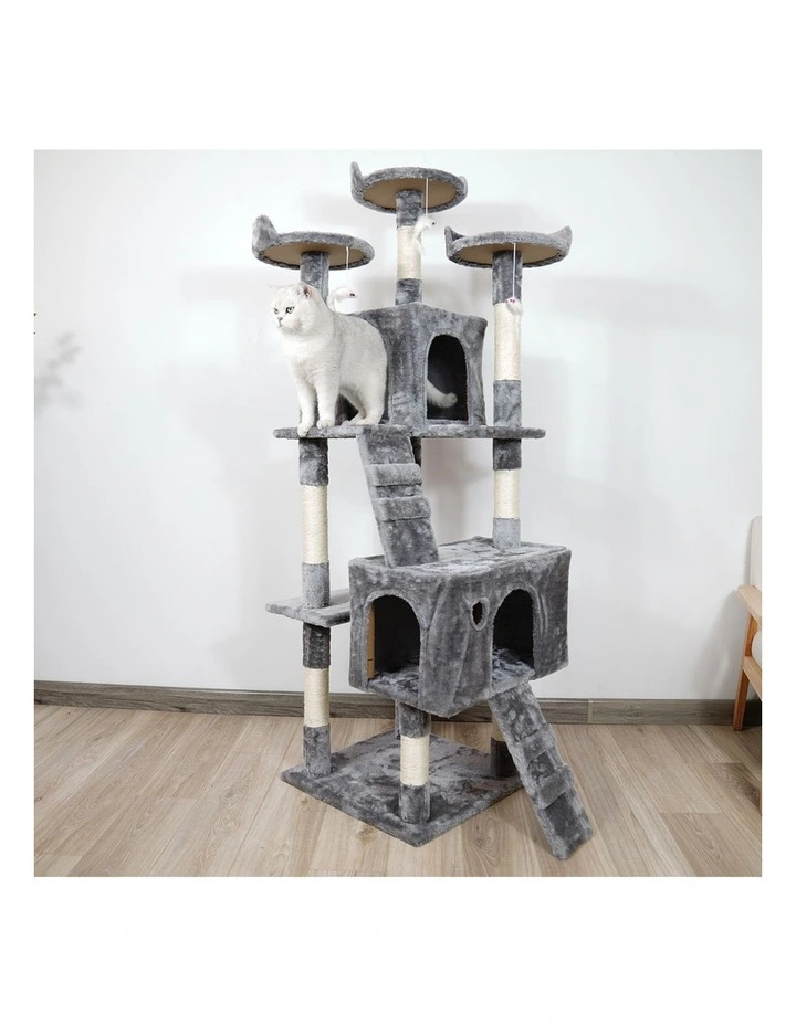 Furtastic 170cm Cat Tree Tower Scratching Post Multi-Level Condo Activity Centre image 3