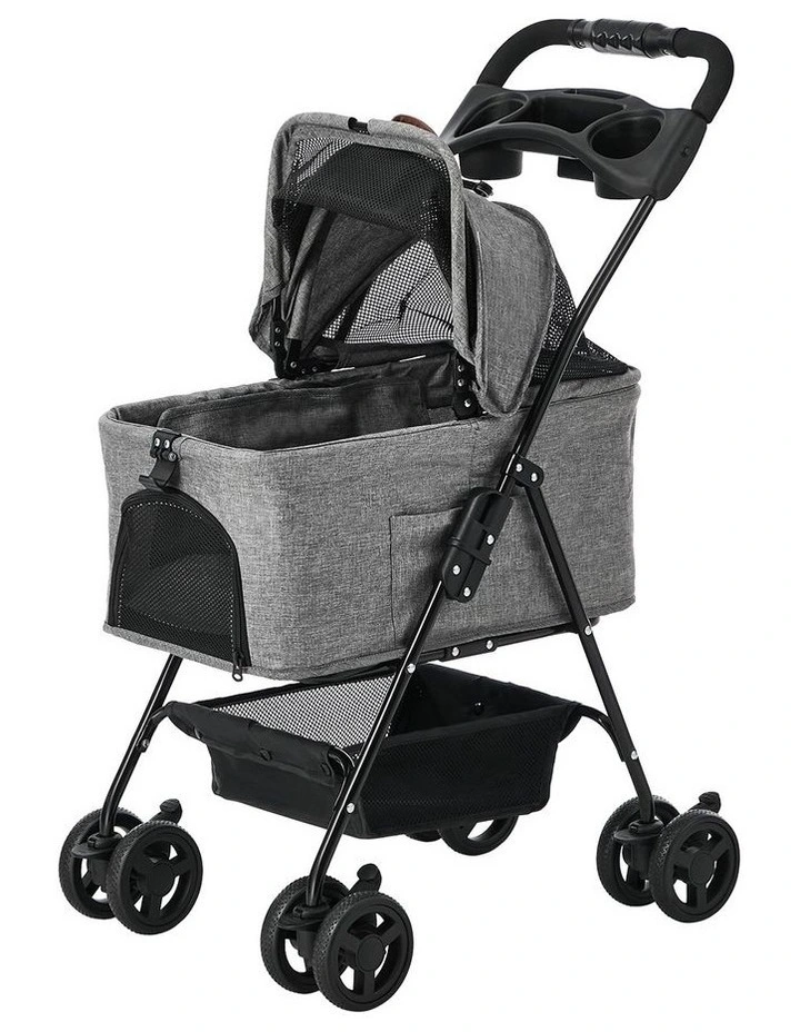 Alopet Pet Stroller Pram Dog Cat Removable Carrier Travel Pushchair Foldable image 1