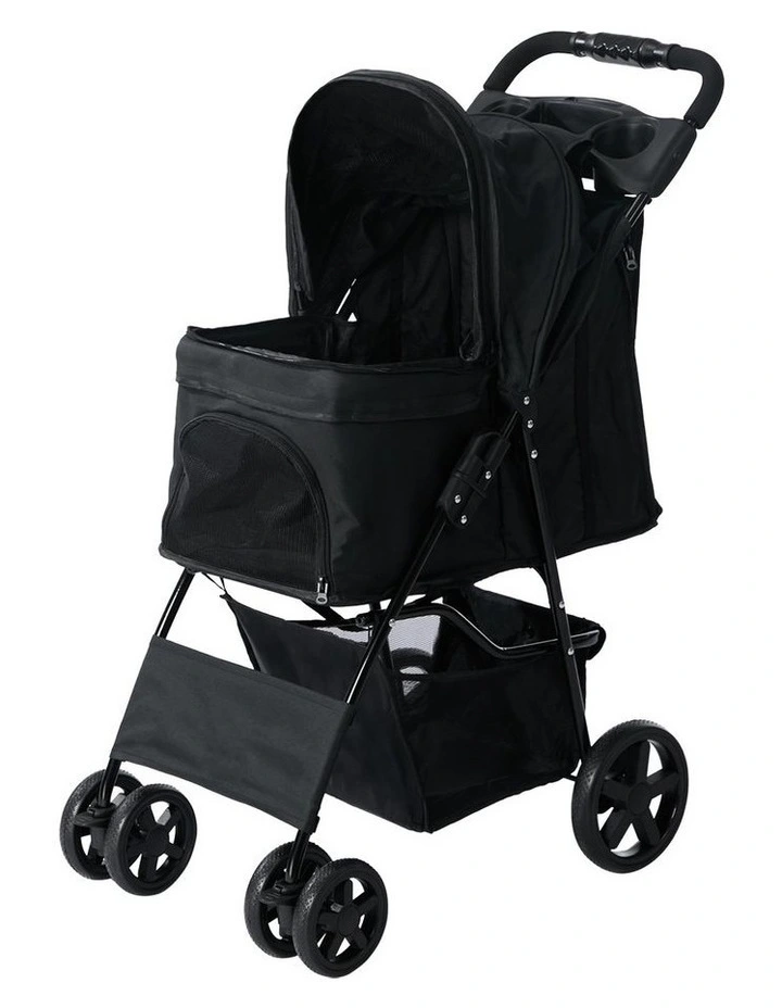Alopet Pet Stroller Pram Dog Cat Carrier Cage Travel Pushchair Storage Foldable image 1