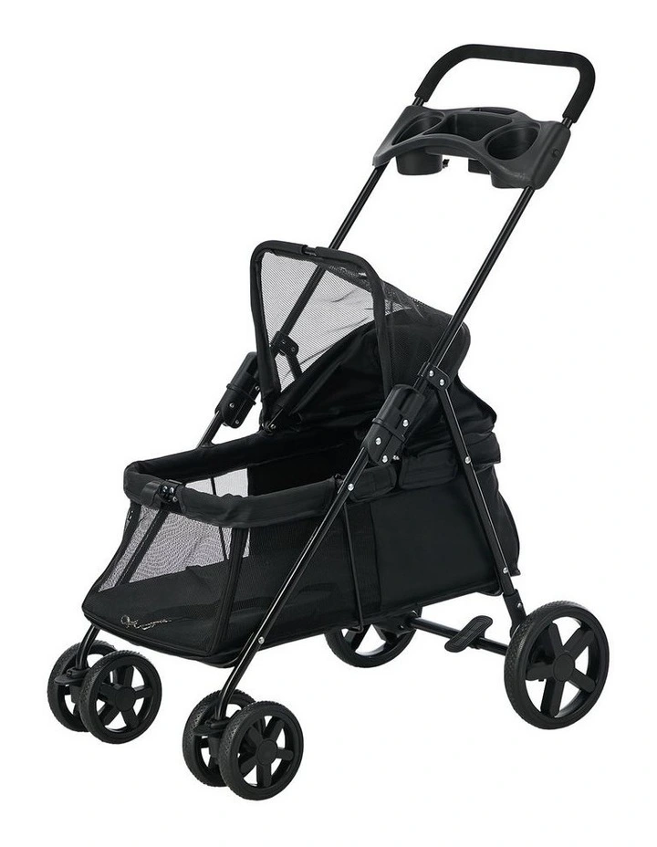 Alopet Pet Stroller for Small Medium Dogs & Cats Travel Foldable Lockable Wheels image 1