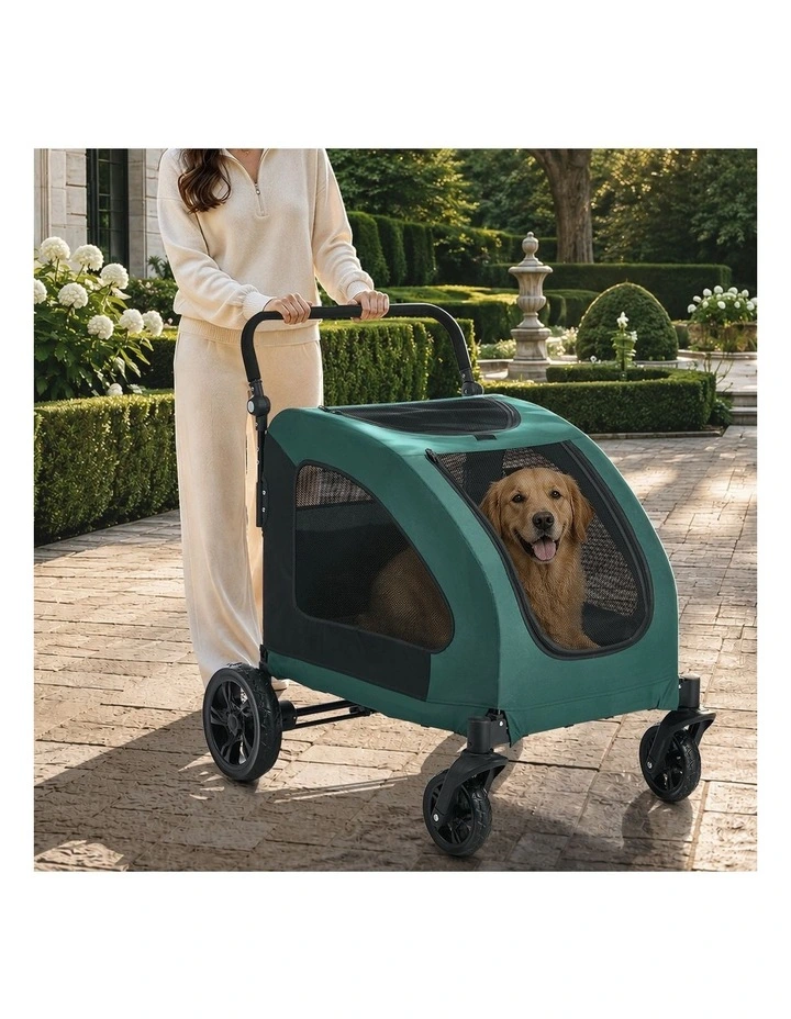 Alopet Pet Stroller Dog Cat Pram Large Carrier Cat Travel Foldable Strollers image 5