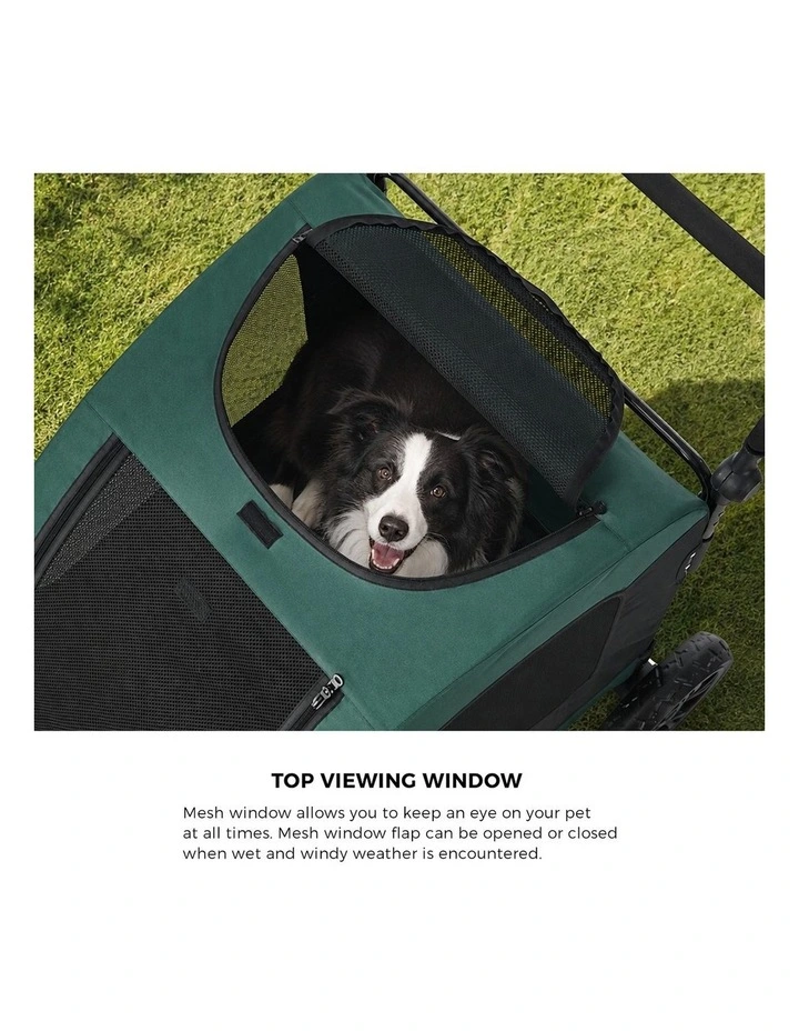 Alopet Pet Stroller Dog Cat Pram Large Carrier Cat Travel Foldable Strollers image 6