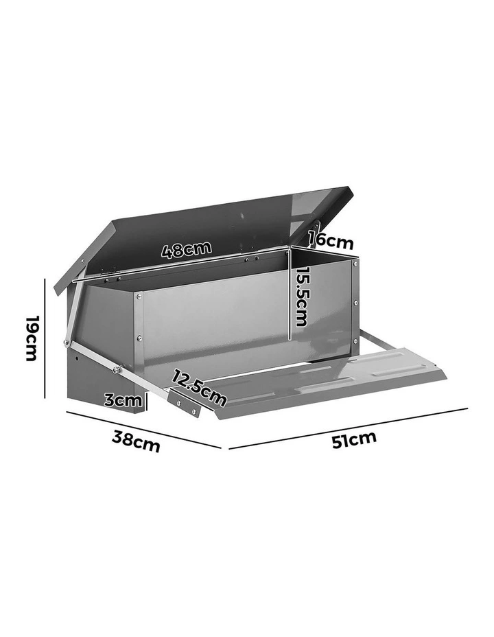 Alopet Automatic Chicken Food Feeder Galvanized Treadle Self Opening Feed 10kg image 3