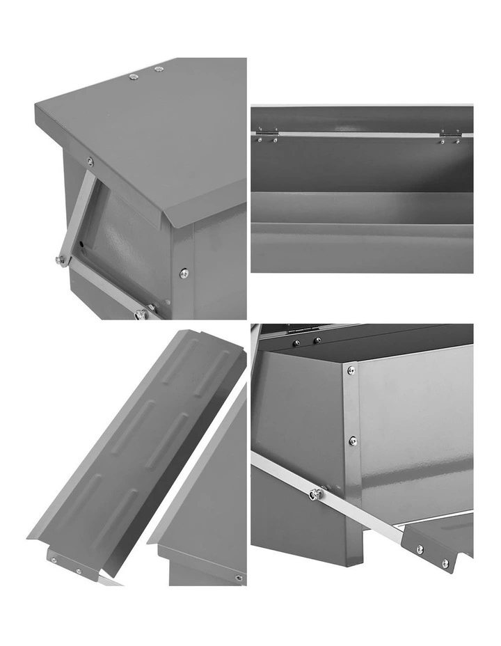 Alopet Automatic Chicken Food Feeder Galvanized Treadle Self Opening Feed 10kg image 6
