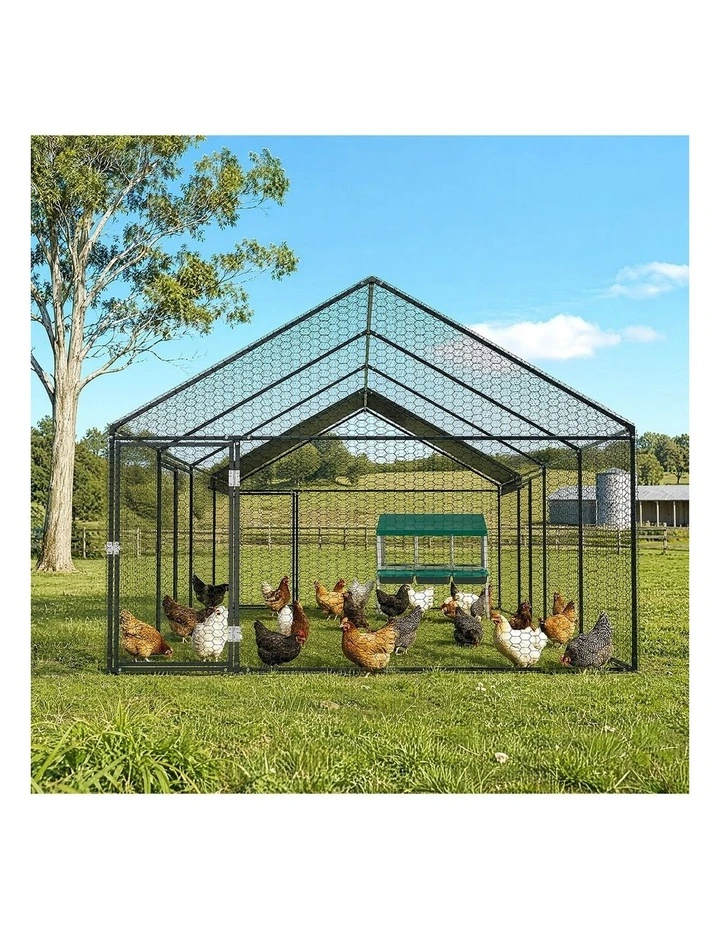 Alopet 3 Holes Chicken Nesting Box Roll Away Hen Chook Laying Boxes with Stand image 7