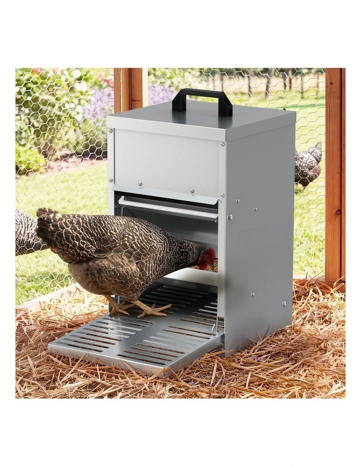 Alopet Automatic Chicken Feeder Auto Coop Chick Treadle Self Opening 5kg image 6