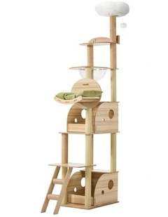 Alopet Cat Tree Tower Scratching Post Scratcher Condo House Bed Furniture 203cm