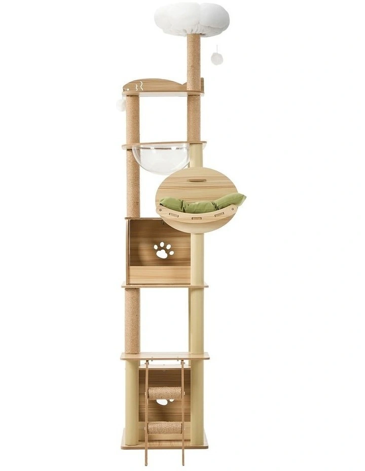 Alopet Cat Tree Tower Scratching Post Scratcher Condo House Bed Furniture 203cm image 2