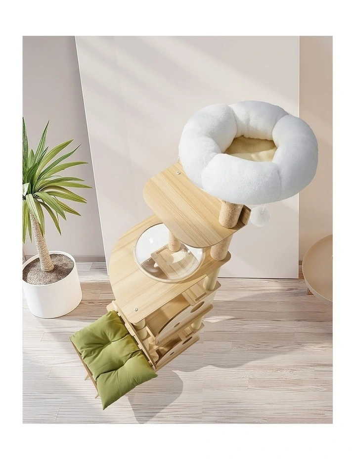 Alopet Cat Tree Tower Scratching Post Scratcher Condo House Bed Furniture 203cm image 5