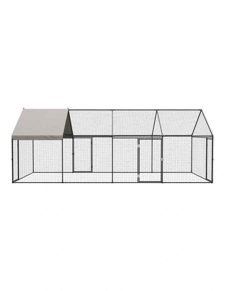 Alopet 4x2x1.5M Chicken Coop with Cover Poultry Cage Run Yard Pet Rabbit Hutch image 2