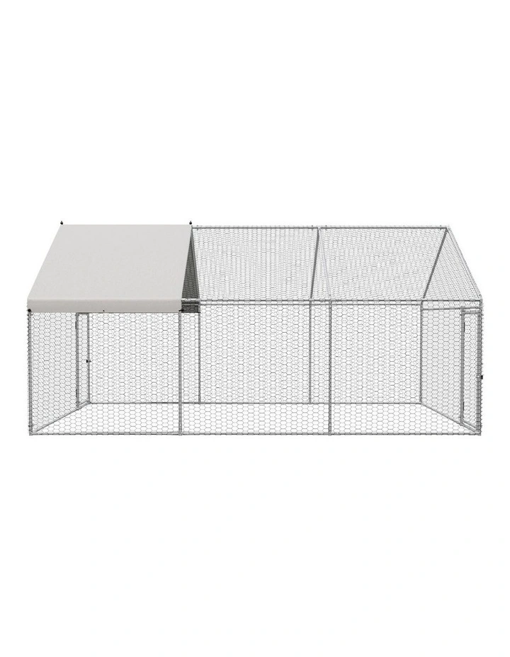 Alopet 3x2x1.5M Chicken Coop with Cover Poultry Cage Run Yard Pet Rabbit Hutch image 2