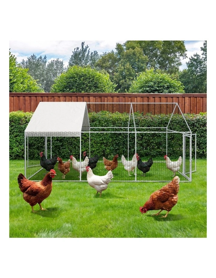 Alopet 3x2x1.5M Chicken Coop with Cover Poultry Cage Run Yard Pet Rabbit Hutch image 6