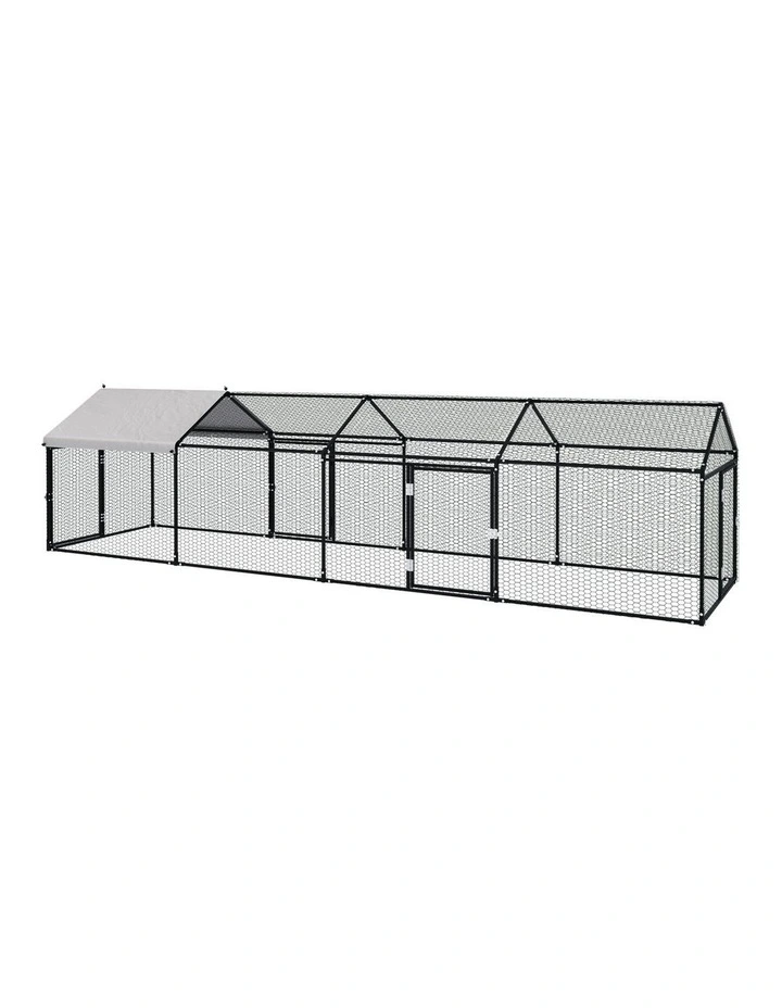 Alopet 4x1x1M Chicken Coop with Cover Poultry Cage Run Yard Pet Rabbit Hutch image 1