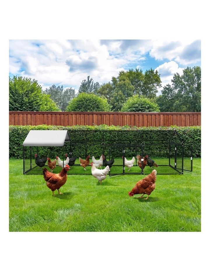 Alopet 4x1x1M Chicken Coop with Cover Poultry Cage Run Yard Pet Rabbit Hutch image 6