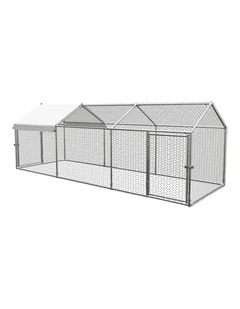 Alopet 3x1x1M Chicken Coop with Cover Poultry Cage Run Yard Pet Rabbit Hutch