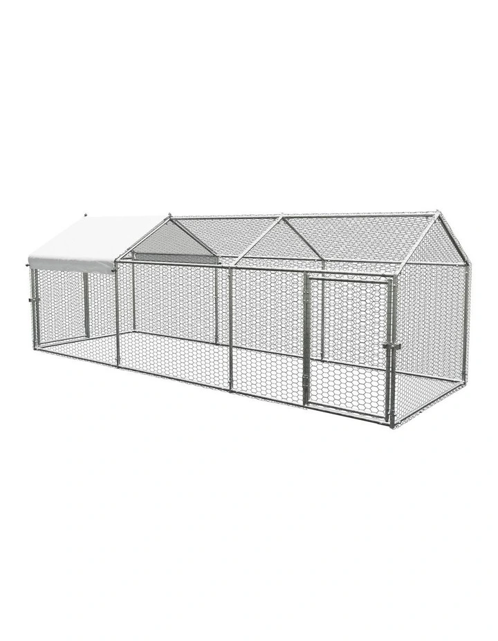 Alopet 3x1x1M Chicken Coop with Cover Poultry Cage Run Yard Pet Rabbit Hutch image 1