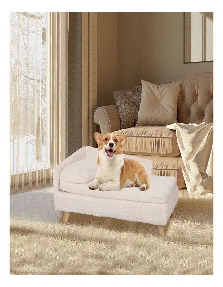 Luxury Rectangular Pet Sofa Bed Anti-Skid Dog Cat Cushion Bed Medium image 2